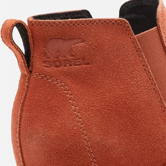 SOREL Women’s Evie Pull-On Suede Bootie. Warp Red. Size 9 M US.Brand New - Picture 12 of 16